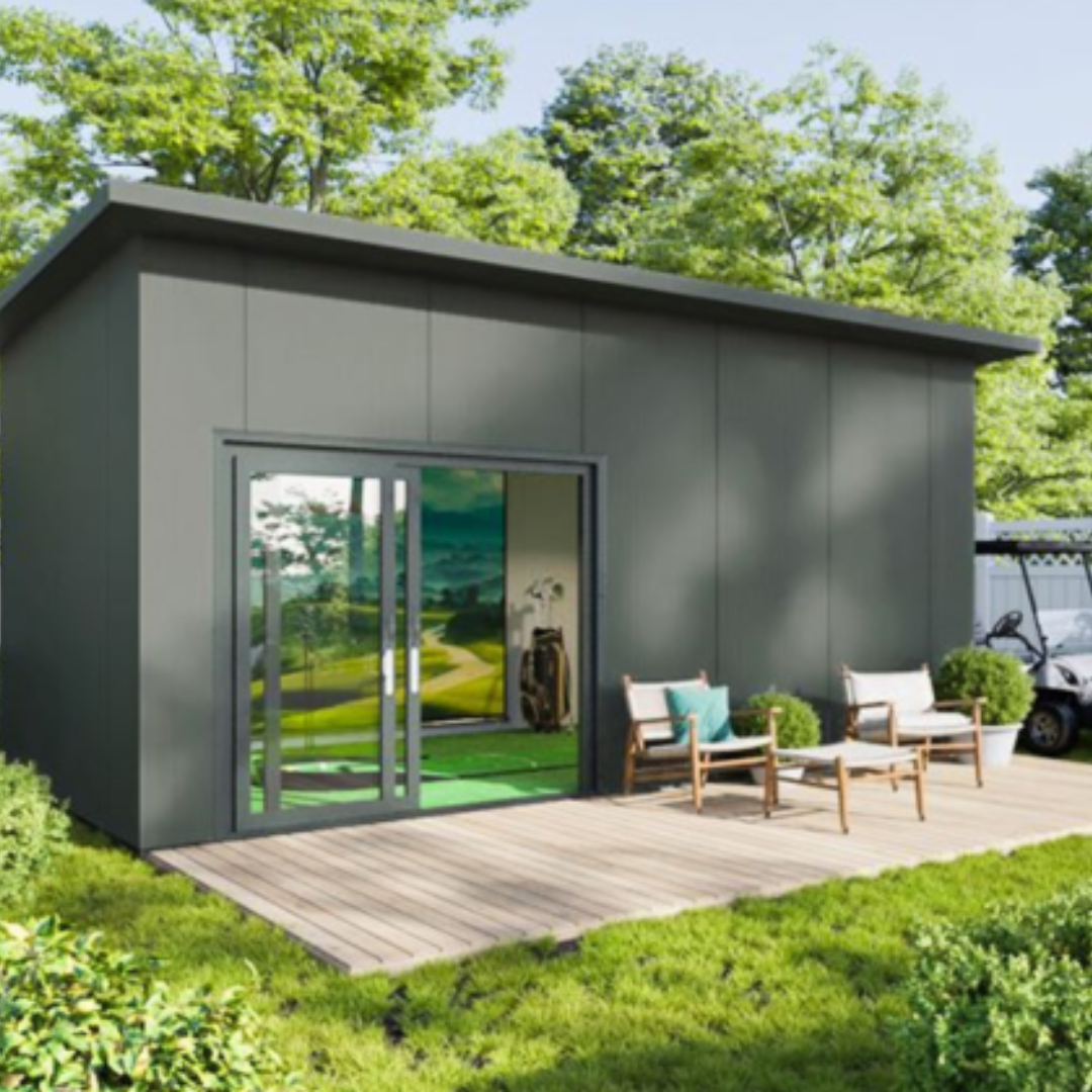 Golf Simulator Cabin Garden Room (6.6m x 3.3m)